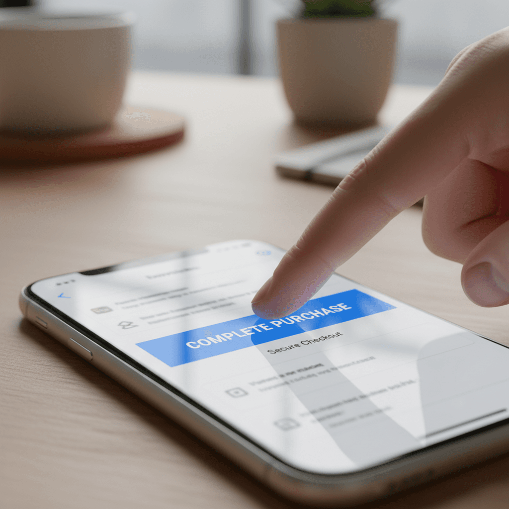 Website conversion optimization design mockup with strategic CTA placement